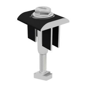 IronRidge XR Black Mid Clamp 30-40mm Domestic Content - XR-MID-01-B1-US