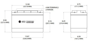 Sun Xtender Battery 648AH 2V Sealed AGM - PVX-6480T