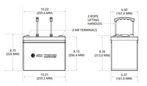 Sun Xtender Battery 84AH 12V Sealed AGM - PVX-840T
