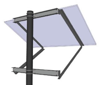 Universal Solar Panel Pole Mount Bracket Solar Panel LInk Solar Solar