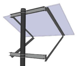 General Specialties Side-Of-Pole Solar Mount for 1 X 36-Cell Panel - SOP-K-A