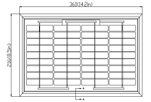 Solartech 5W 12V Pre Wired Solar Panel - SPM005P-D-R