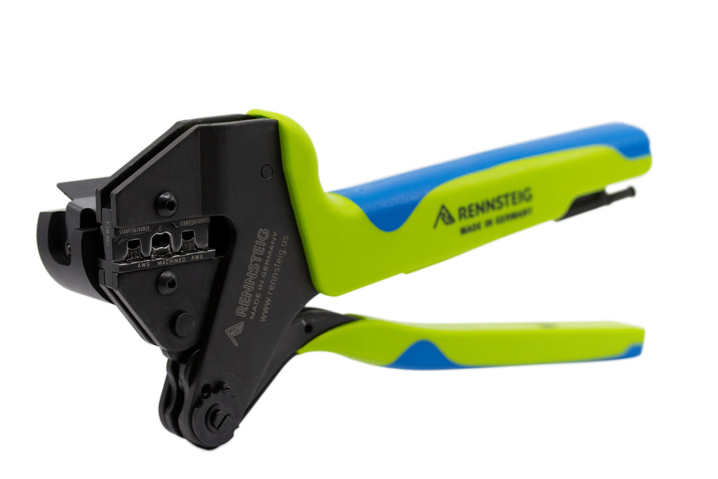 Rennsteig Crimp Tool for MC4 Stamped Formed (12/10) and Solid (8 AWG)- P/N 624 1301 3 1 RT
