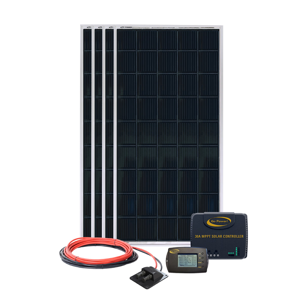 Go Power 800 Watt Solar All Electric 4 Kit - Solar-AE-4
