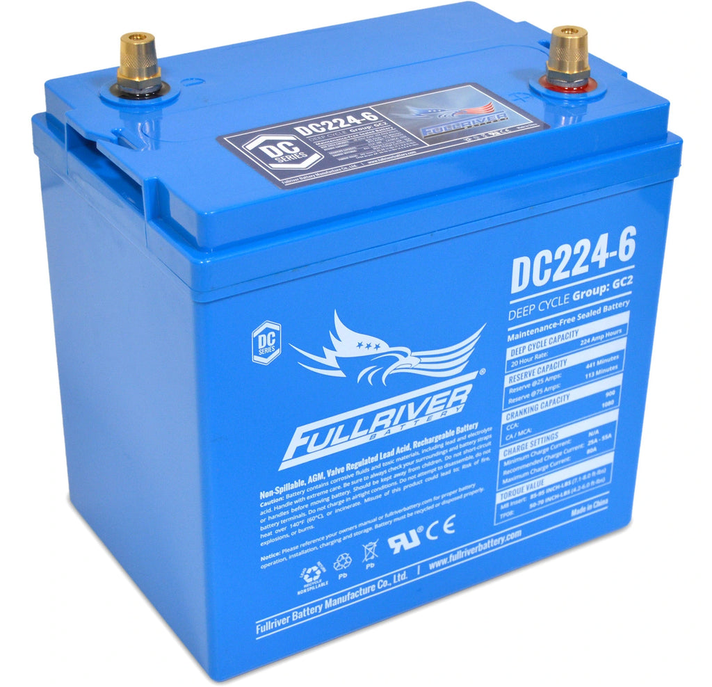 Full River Battery 224 Ah 6V Group GC2 AGM - DC224-6