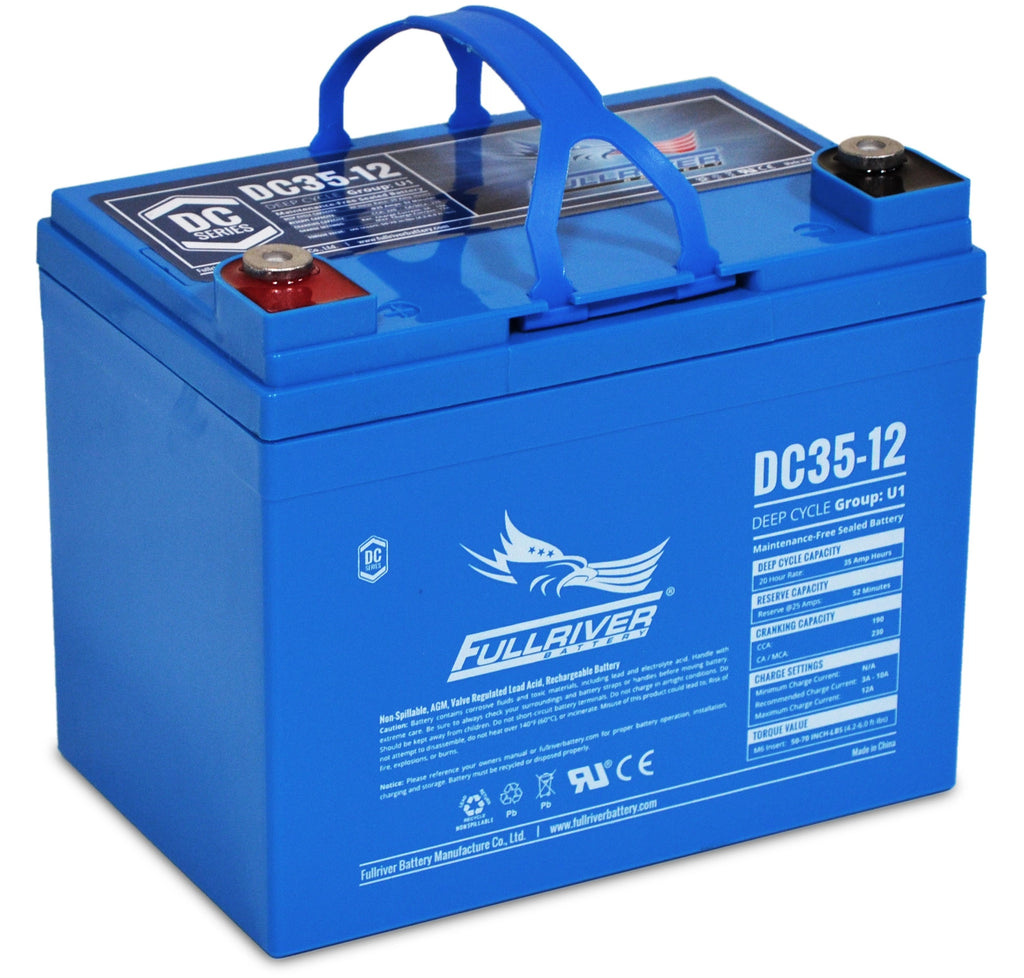 Full River Battery 105 Ah 12V Group U1 AGM - DC35-12