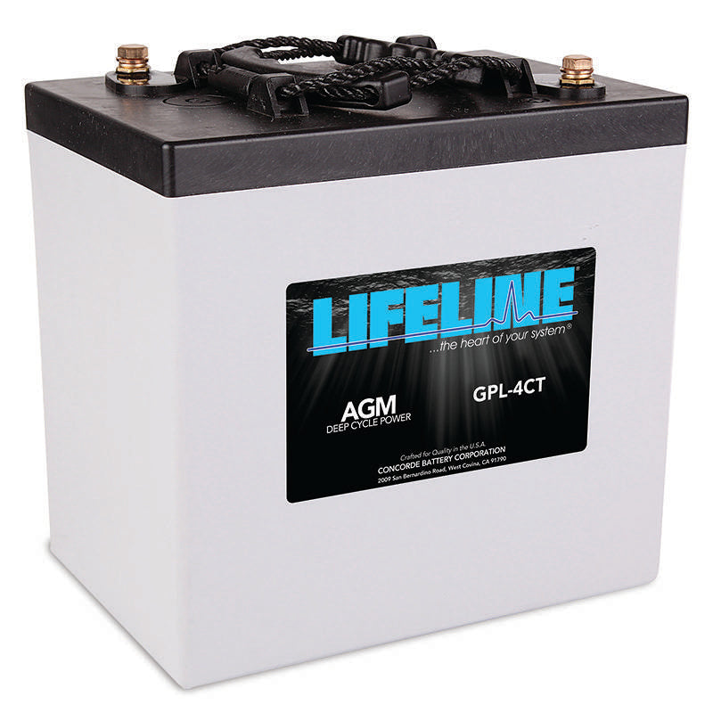 Lifeline 220 Ah 6V Group GC2 AGM Battery - GPL-4CT