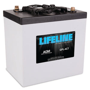 Lifeline 220 Ah 6V Group GC2 AGM Battery - GPL-4CT