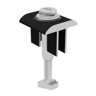 IronRidge XR Black Mid Clamp 30-40mm Domestic Content - XR-MID-01-B1-US (4 Pack)