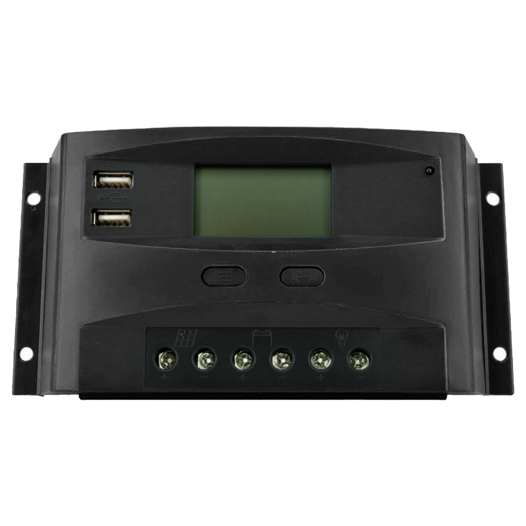 SLD Tech 30A PWM Charge Controller 12V/24V Auto w/LCD - SLC-GP2430C