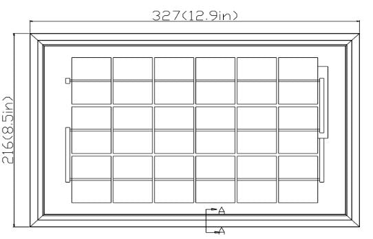 Solartech 5W 12V Slim Frame Solar Panel - SPB005P-ZB