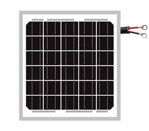 SLD Tech Solar Panel 5W 12V Pre Wired - ST-5Q-12-R