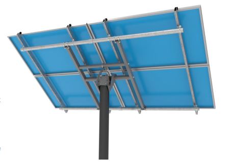 Tamarack Solar Top-Of-Pole Mount for 4 Modules High Wind - TTP-A-4HW