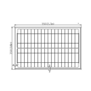 Solartech 20W 12V Solar Panel - SPM020M-A