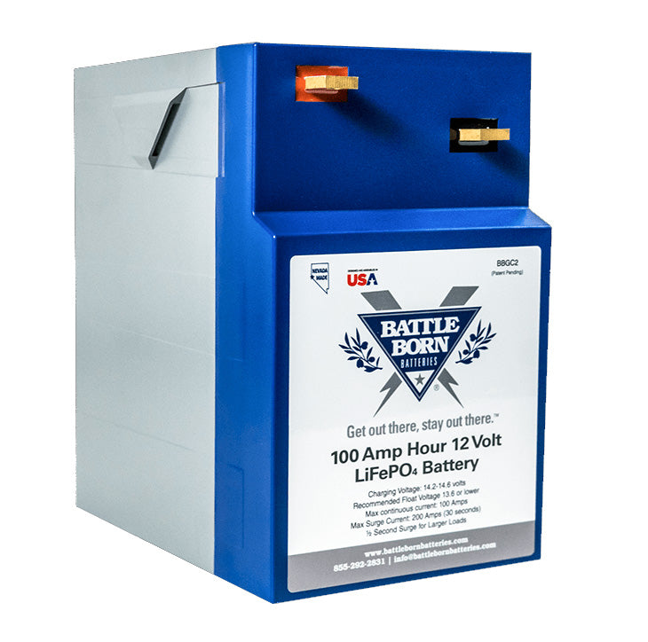 Battle Born 100 Ah 12 V GC2 LiFePO4 Deep Cycle Battery