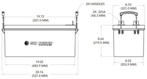 Sun Xtender Battery 212AH 12V Sealed AGM - PVX-2120L