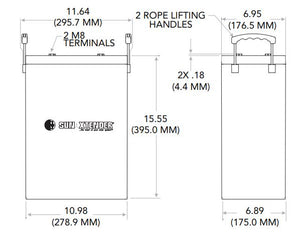 Sun Xtender Battery 405AH 6V Sealed AGM - PVX-4050HT