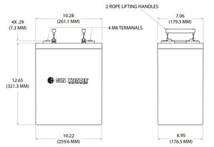 Sun Xtender Battery 915AH 2V Sealed AGM - PVX-9150T