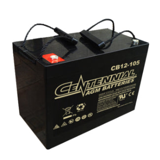 Centennial Battery 12V 105Ah AGM Group 27 - CB12-105