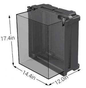 NOCO Dual L16 Commercial Grade Battery Box - HM462 Internal Dims