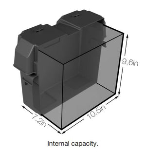 NOCO Group 24 Snap-Top Battery Box - HM300BKS Internal View