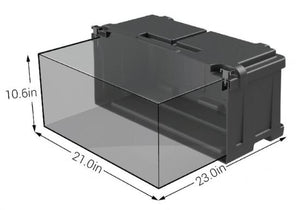 NOCO Dual 8D Commercial Grade Battery Box - HM485 Internal Dims
