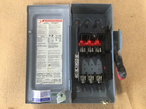 Clearance Sale! - Square D H361N 30 Amp 600VAC Safety Switch 3PST