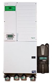 Midnite Solar Pre-Wired Inverter-Charger System with Single Schneider Conext XW6848 Inverter and  MidNite Classic 150 Charge Controller- MNXWP6848-CL150