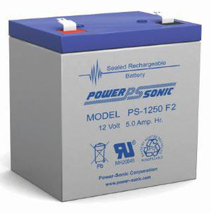 Power-Sonic Battery F2 12 Volt 5 Ah Sealed AGM - PS-1250