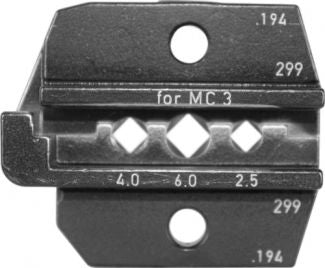 Rennsteig MC3 Die Set for Crimp Tool PEW12 - 624 194 3 0 RT