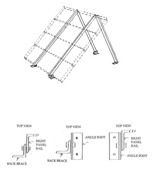 General Specialties S-Rail Universal Roof, Wall and Ground Mount 1 Panel Size C