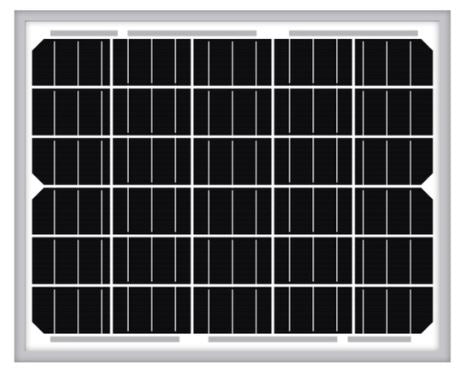SLD Tech Solar Panel 10W 12V -  ST-10P-12