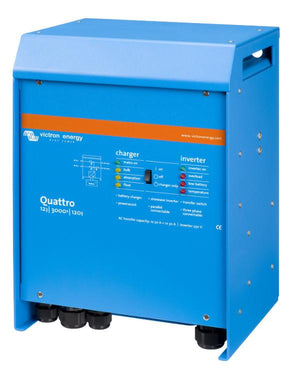 Victron Energy Inverter/Charger Quattro 12/5000/220-100/100 120V VE.Bus - QUA125021100