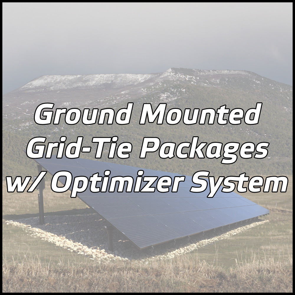 Ground Mounted Solar Packages w/ Optimizer System