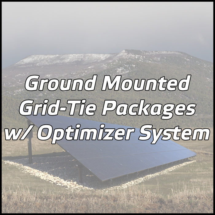 Ground Mounted Solar Packages w/ Optimizer System