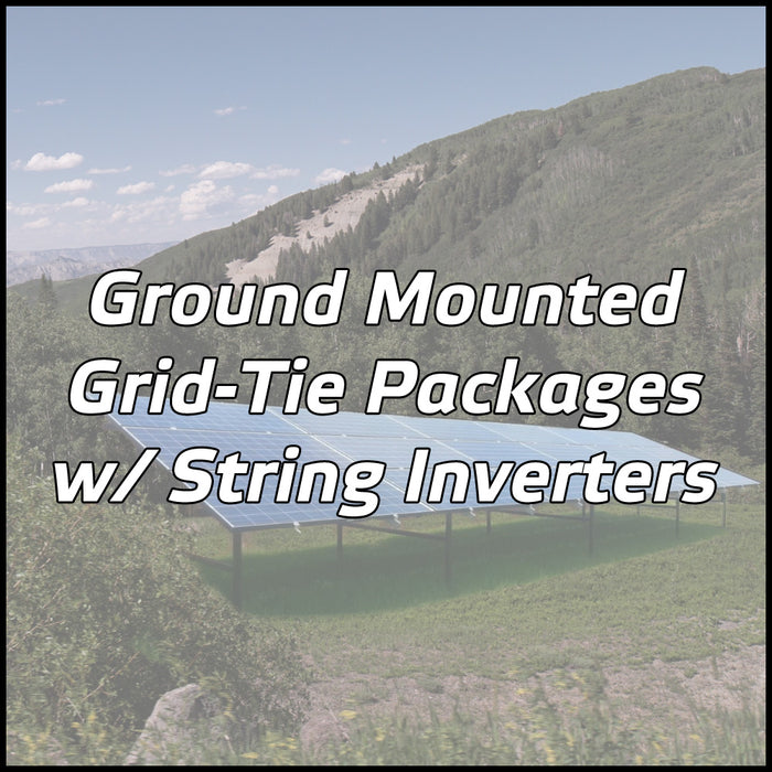 Ground Mounted Solar Packages w/ String Inverters