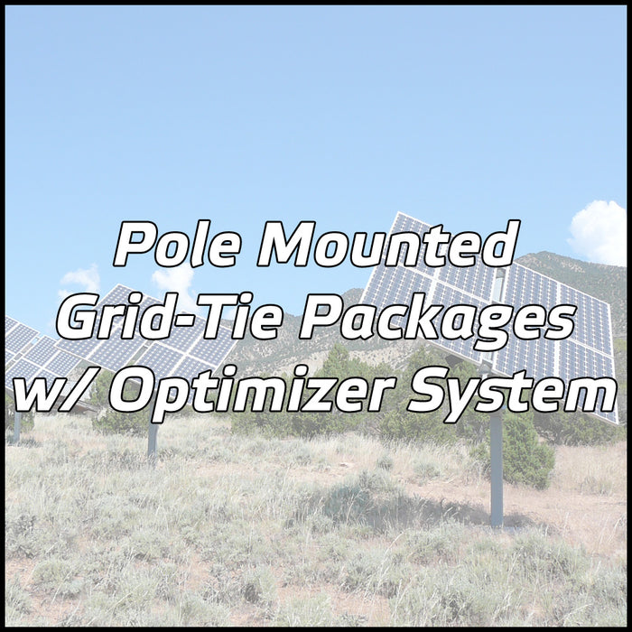 Pole Mounted Solar Packages w/ Optimizer System