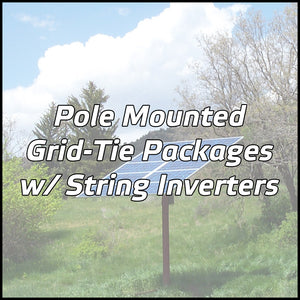 Pole Mounted Solar Packages w/ String Inverters