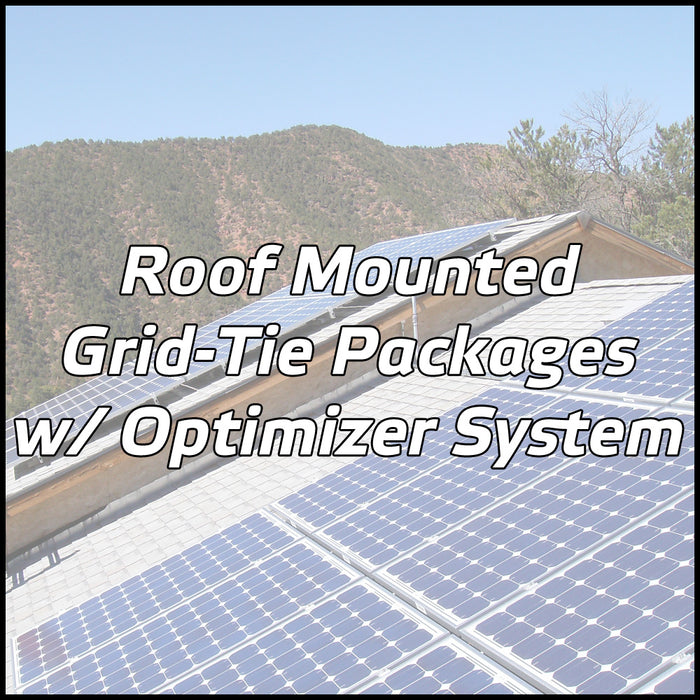 Roof Mounted Solar Packages w/ Optimizer System