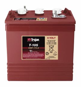 Trojan Battery 6V 225Ah Flooded - T-105 Plus